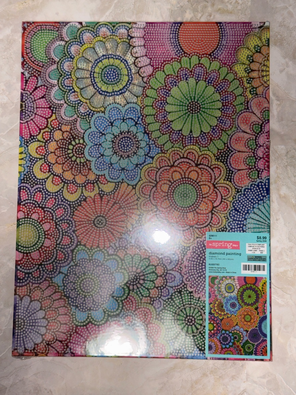 HOBBY LOBBY | Spiral Flowers | Diamond Painting Kit
